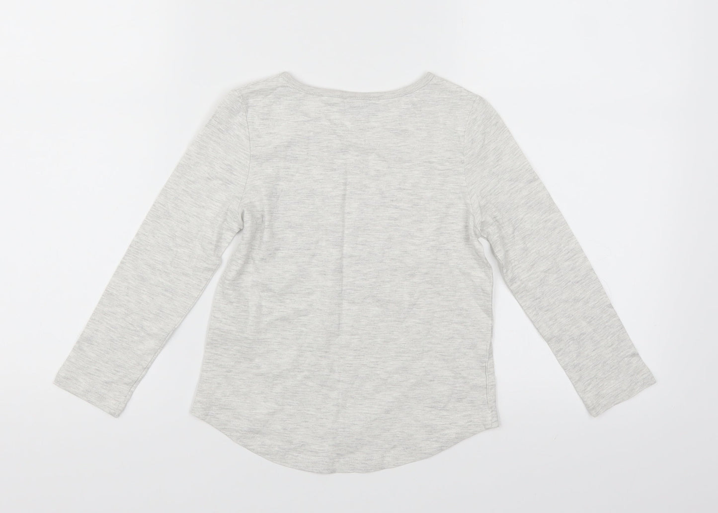 I love girls wear Girls Grey   Basic T-Shirt Size 5 Years