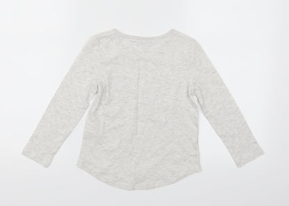I love girls wear Girls Grey   Basic T-Shirt Size 5 Years