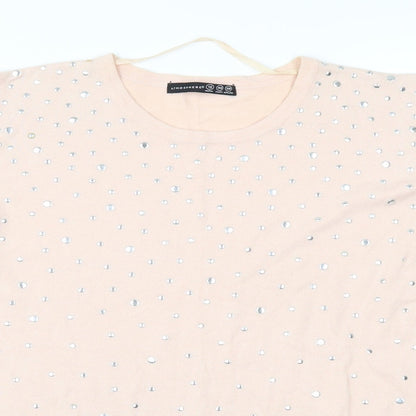Atmosphere Womens Pink   Pullover Jumper Size 12  - cut out shoulders