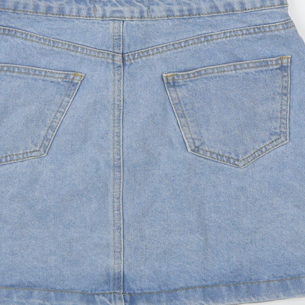 New Look Womens Blue  Denim A-Line Skirt Size 8  - Denim skirt
