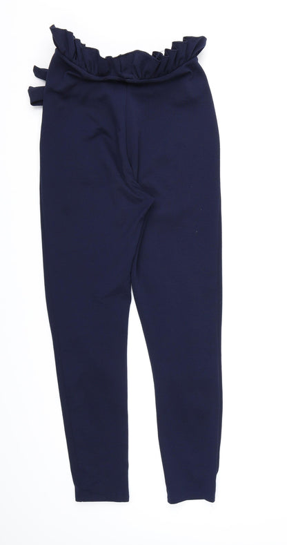 Womens UK Size 6 PRETTYLITTLETHING Regular Fit Bloomer Blue Trousers