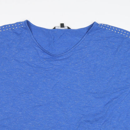 Womens UK Size 24 Preworn Blue Basic T-Shirt