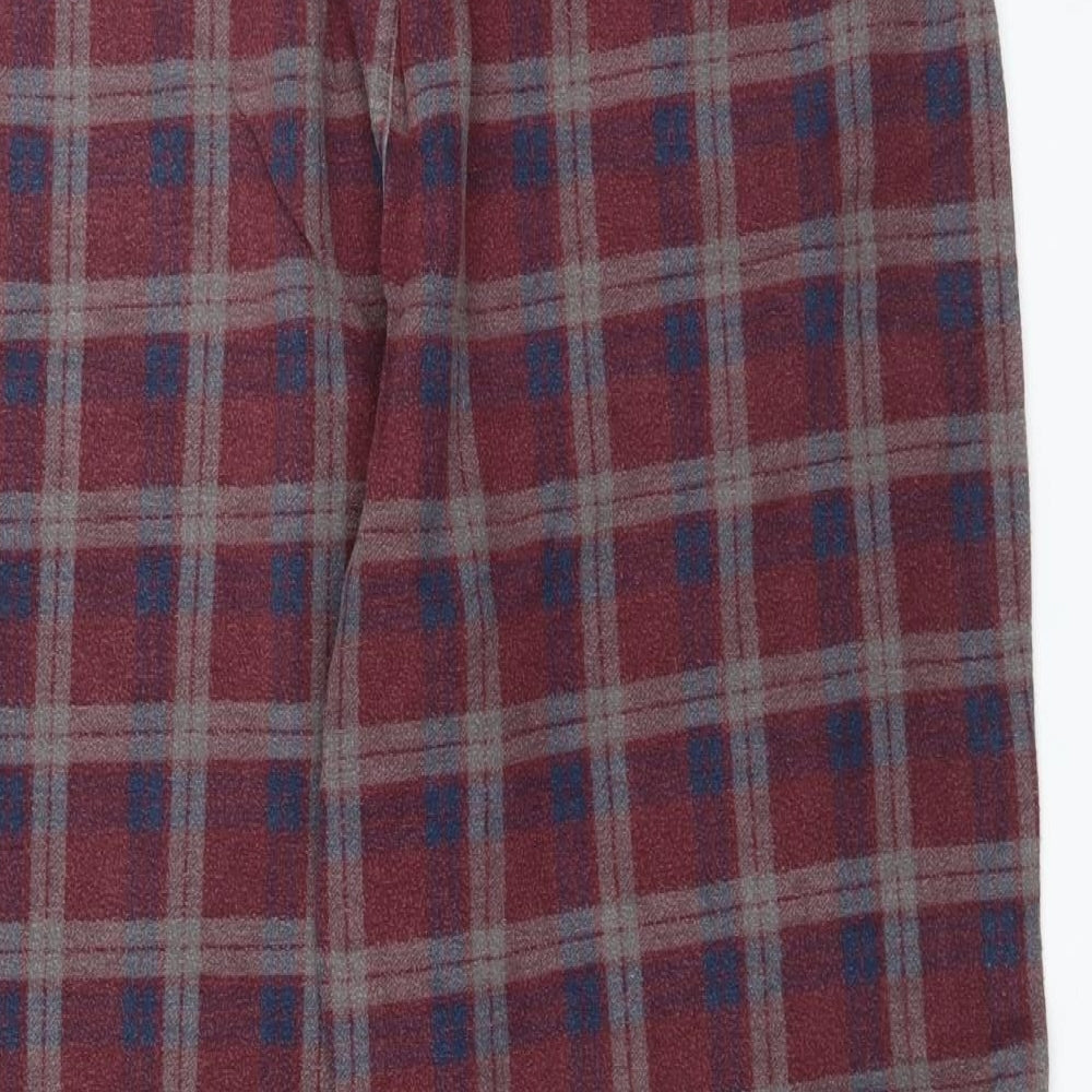 Womens UK Size XL Preworn Regular Fit  Red Trousers