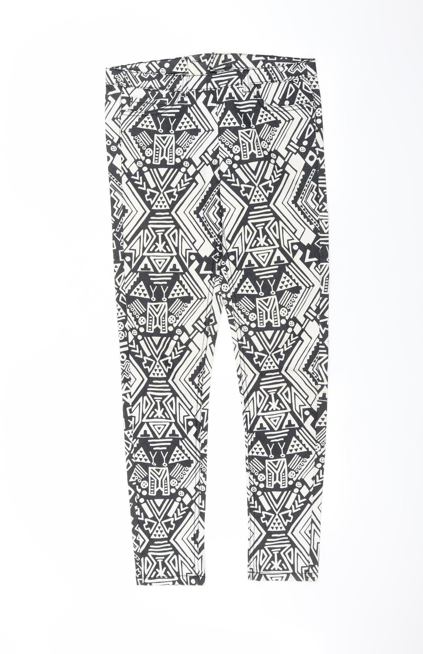 Womens UK Size 10 H&M Regular Fit  Black Trousers