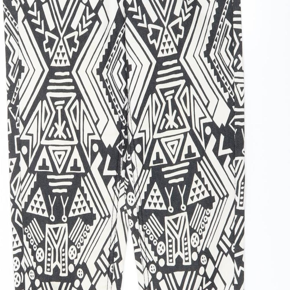 Womens UK Size 10 H&M Regular Fit  Black Trousers