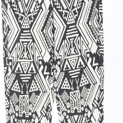 Womens UK Size 10 H&M Regular Fit  Black Trousers
