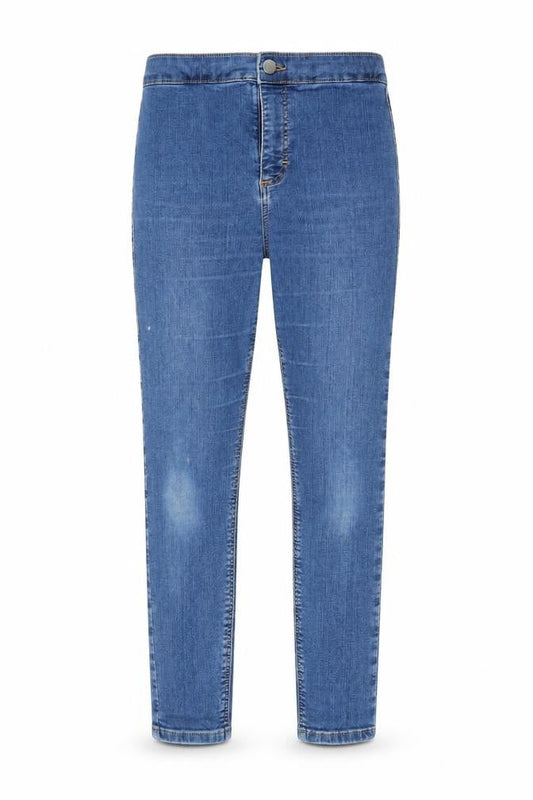 Topshop Womens Blue  Denim Straight Jeans Size 30 L24 in