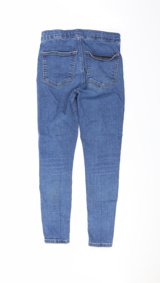 Topshop Womens Blue  Denim Straight Jeans Size 30 L24 in