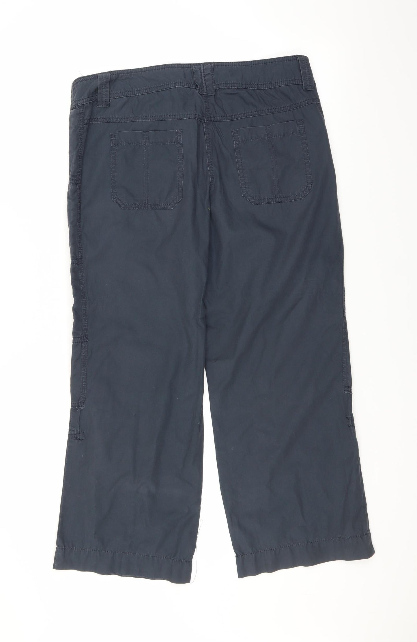 Womens UK Size 12 Marks and Spencer Regular Fit  Blue Trousers