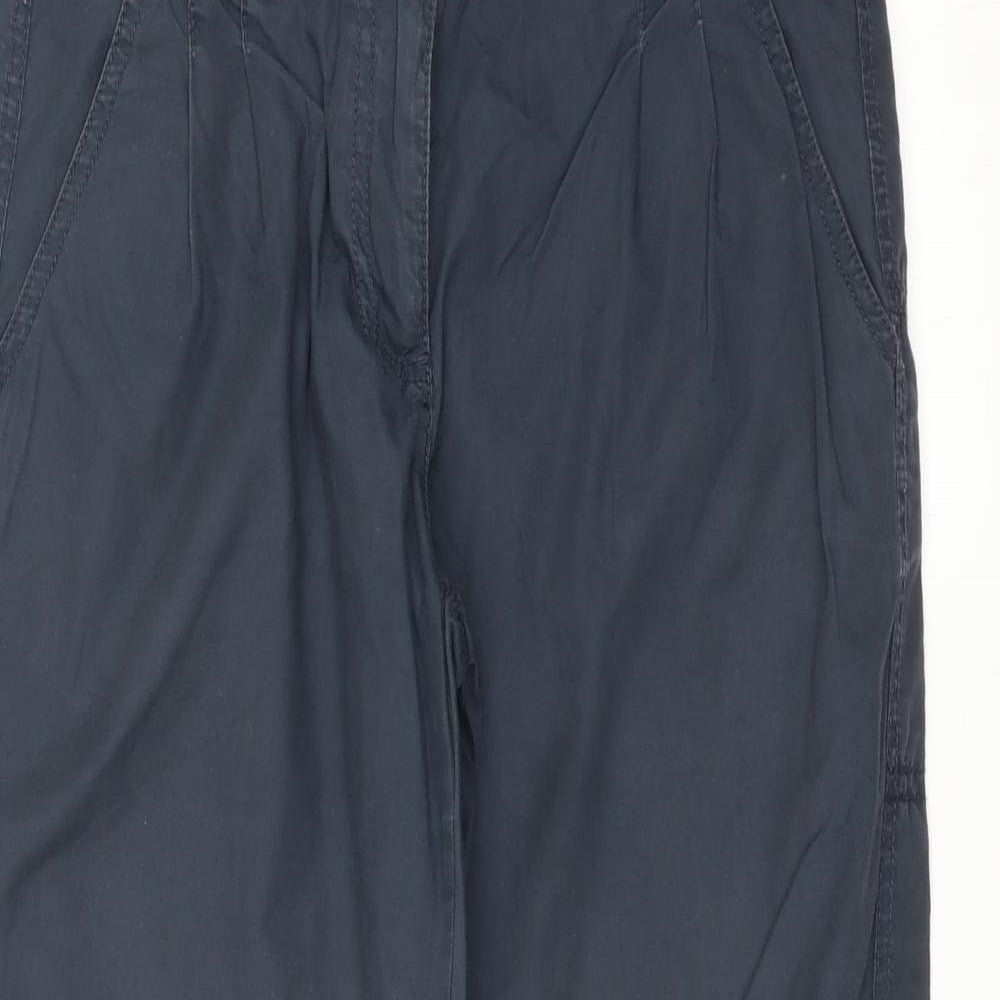 Womens UK Size 12 Marks and Spencer Regular Fit  Blue Trousers
