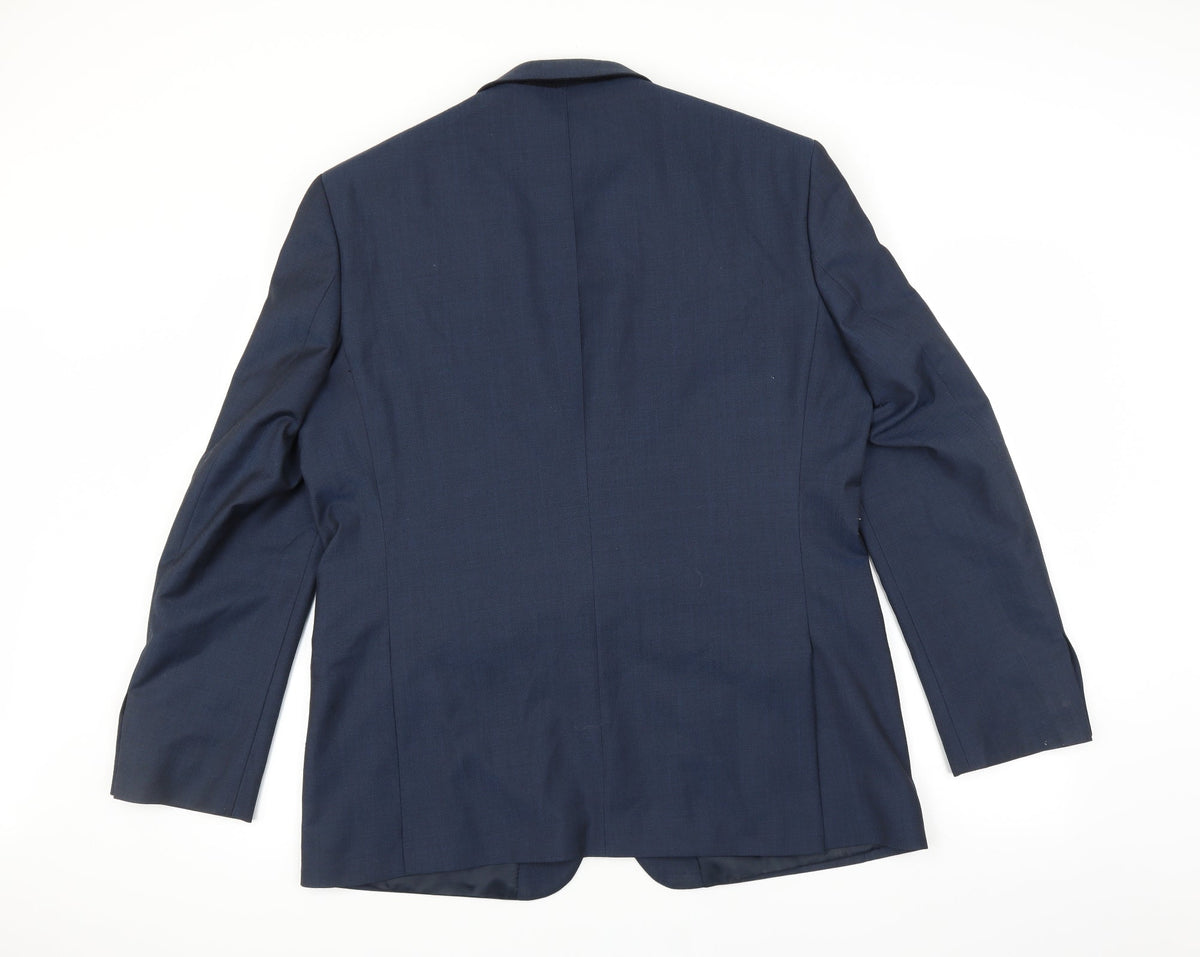 k.j Mens Blue   Jacket Suit Jacket Size 44