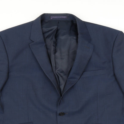 k.j Mens Blue   Jacket Suit Jacket Size 44