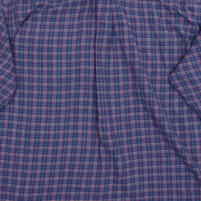 Mens UK Size XL Hampton Blue  Button-Up Long Sleeve Casual Shirt
