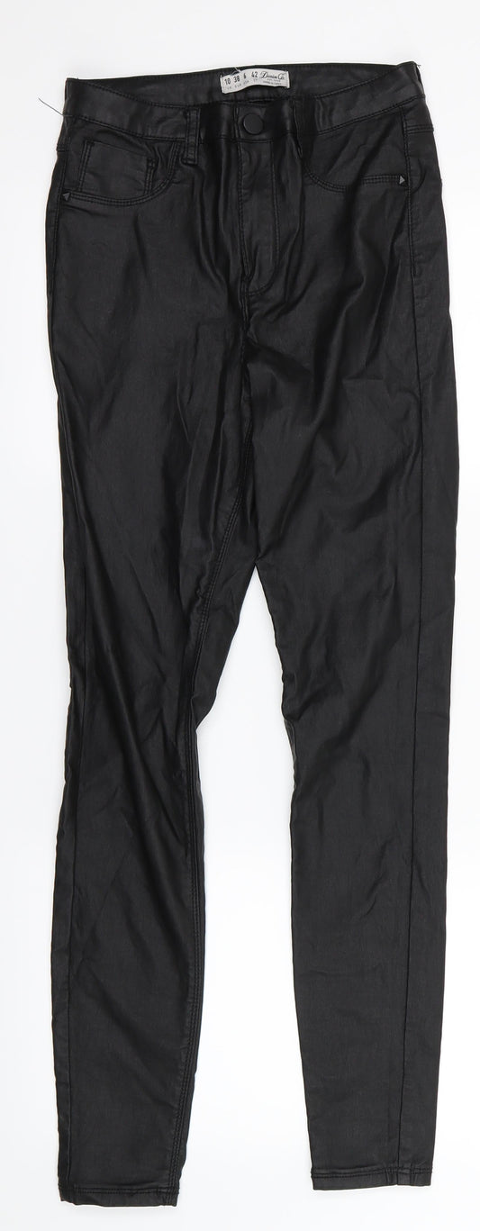 Denim Co Womens Black   Jegging Trousers Size 10 L28 in