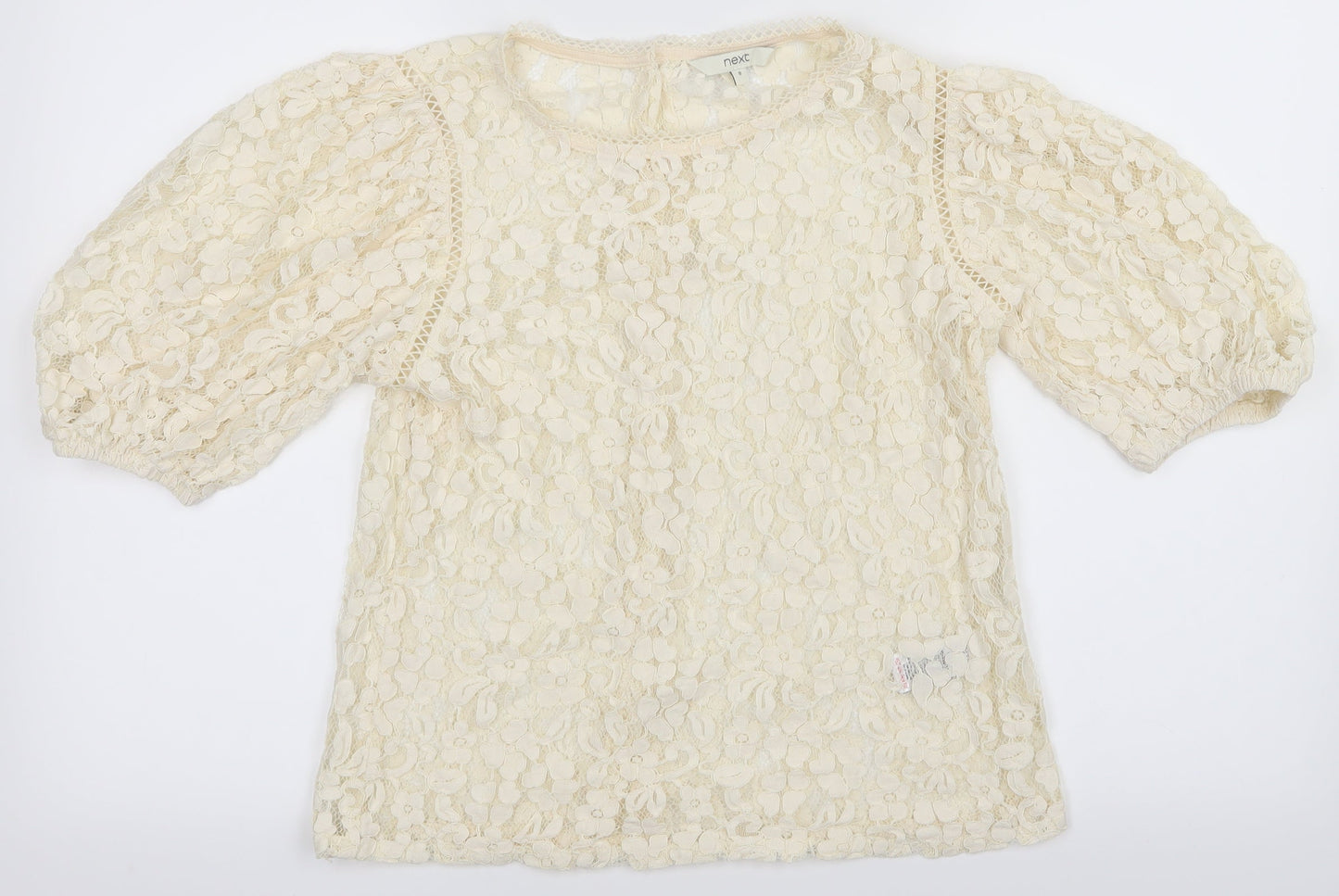 Womens UK Size 8 NEXT White Basic Blouse