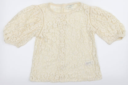 Womens UK Size 8 NEXT White Basic Blouse