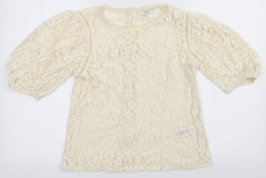 Womens UK Size 8 NEXT White Basic Blouse