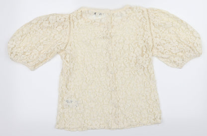 Womens UK Size 8 NEXT White Basic Blouse