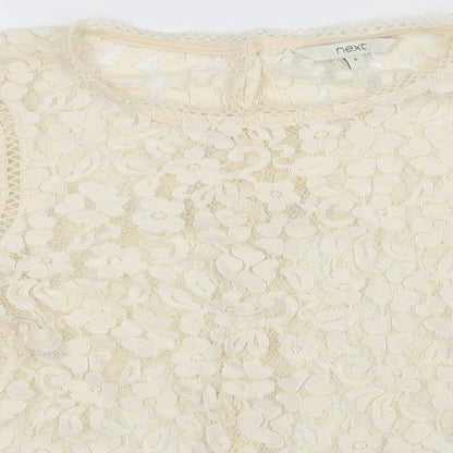 Womens UK Size 8 NEXT White Basic Blouse