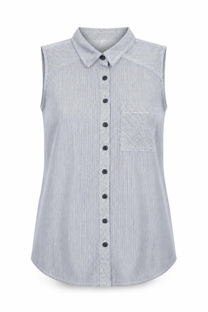 Womens UK Size M Pre Worn Blue Basic Tank