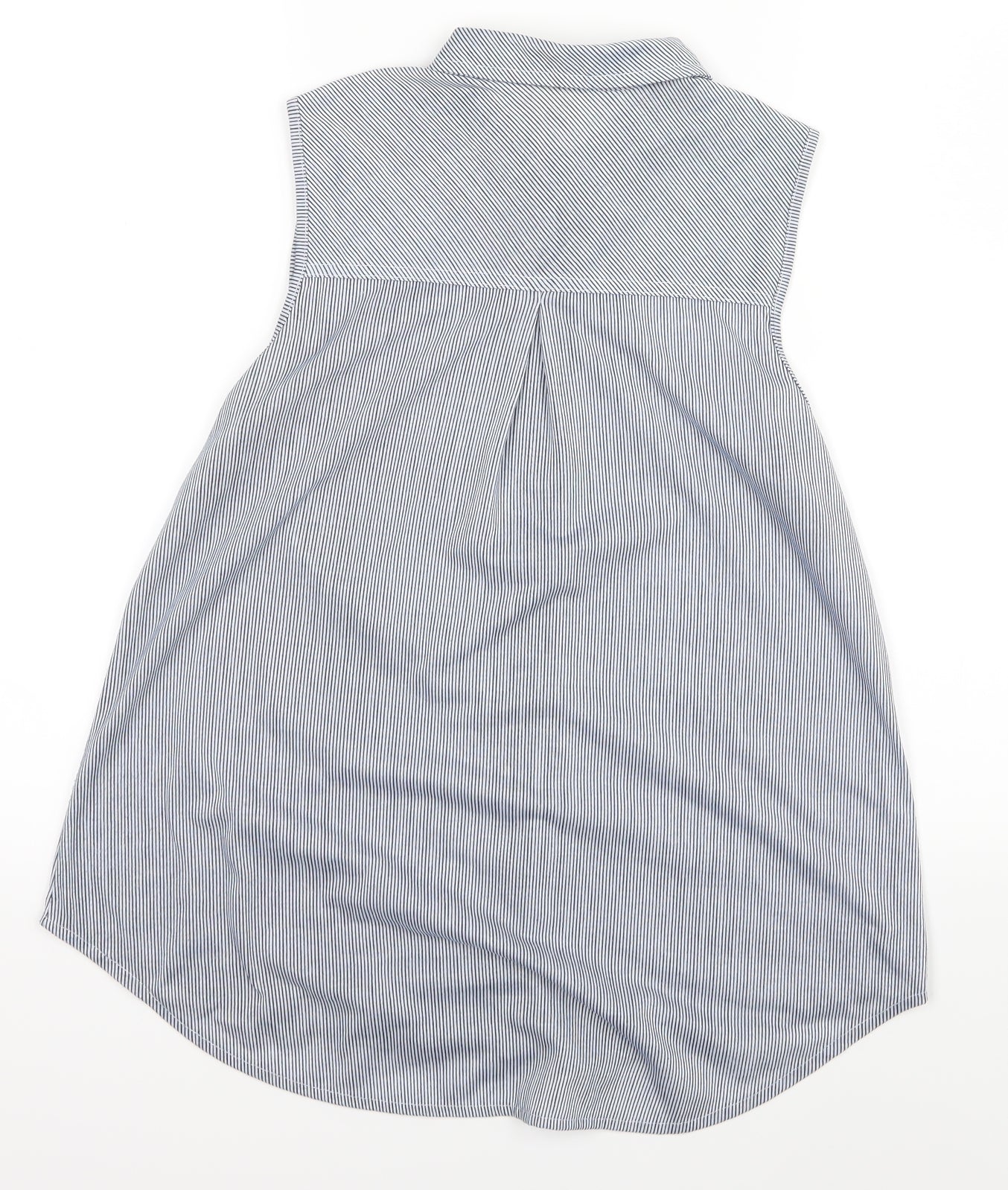 Womens UK Size M Pre Worn Blue Basic Tank