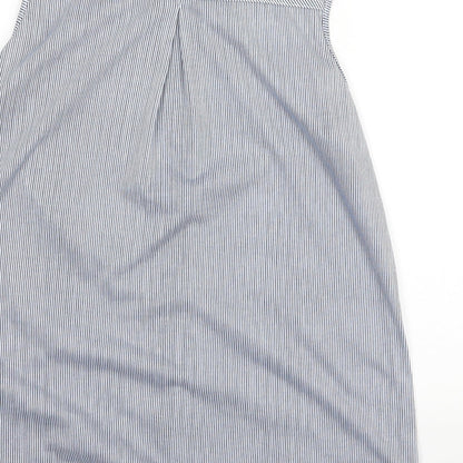Womens UK Size M Pre Worn Blue Basic Tank