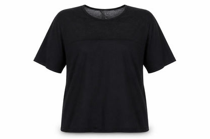 Womens UK Size M Daisy Street Black Basic T-Shirt