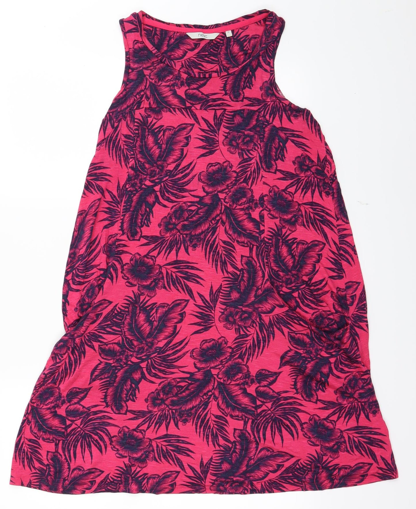 NEXT Womens Pink Floral  A-Line  Size 10