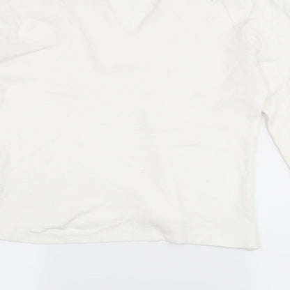 Wallis Womens White   Pullover Jumper Size 14