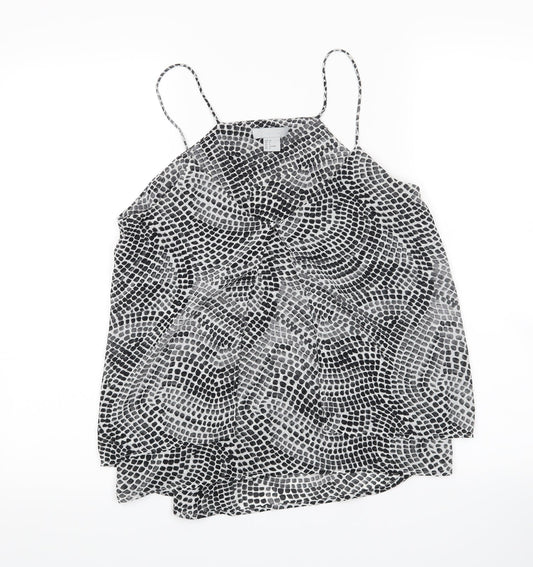 Womens UK Size 10 H&M Black Camisole Tank