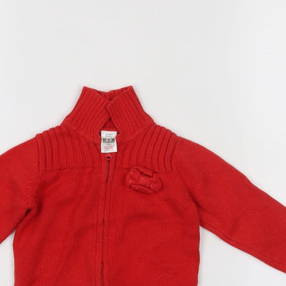 Zara  Red   Pullover Jumper Size 6-9 Months