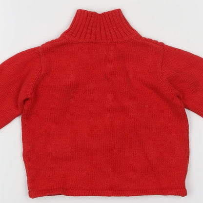 Zara  Red   Pullover Jumper Size 6-9 Months
