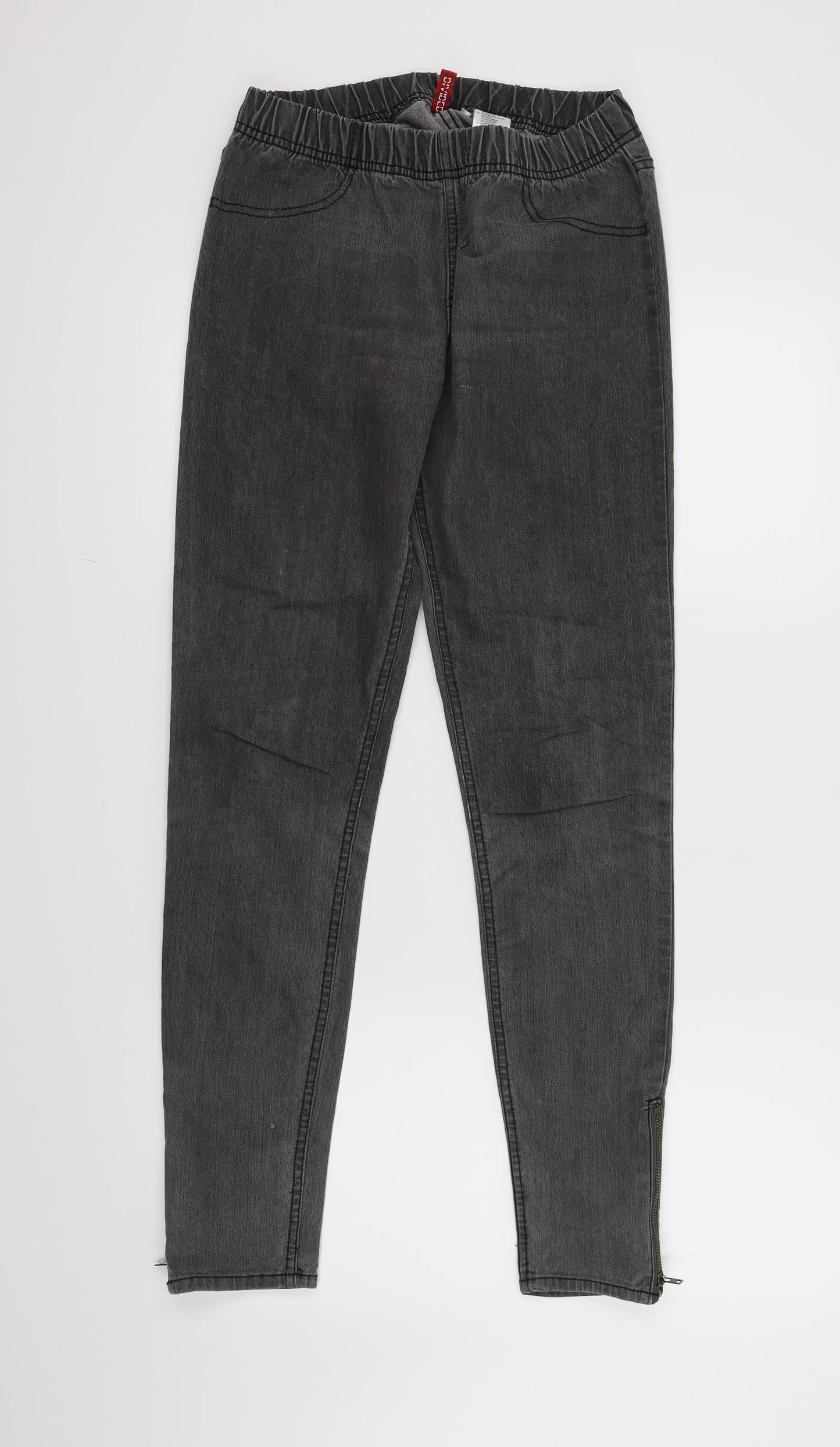 Womens UK Size 10 H&M Regular Fit Skinny Grey Jeans