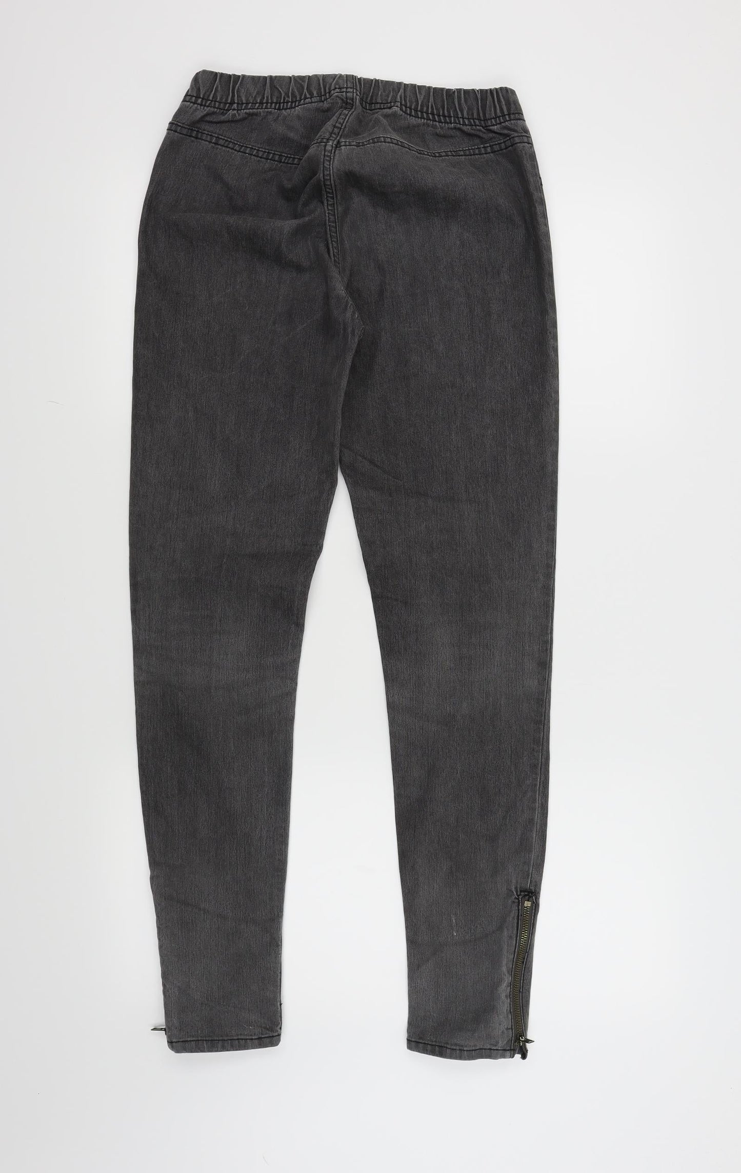 Womens UK Size 10 H&M Regular Fit Skinny Grey Jeans