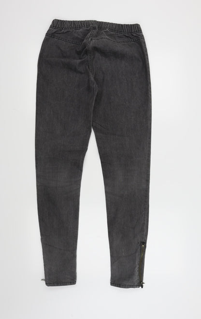 Womens UK Size 10 H&M Regular Fit Skinny Grey Jeans