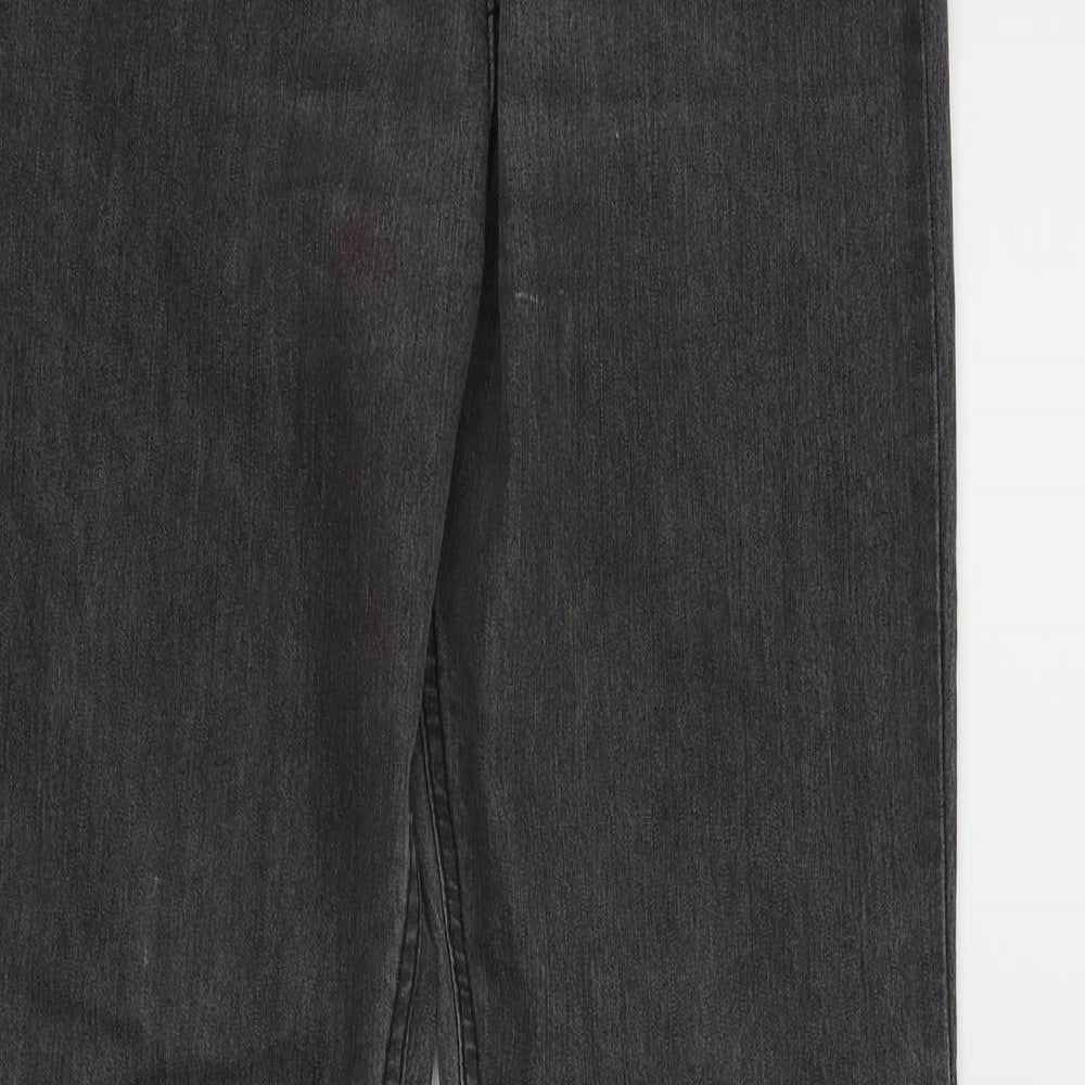 Womens UK Size 10 H&M Regular Fit Skinny Grey Jeans