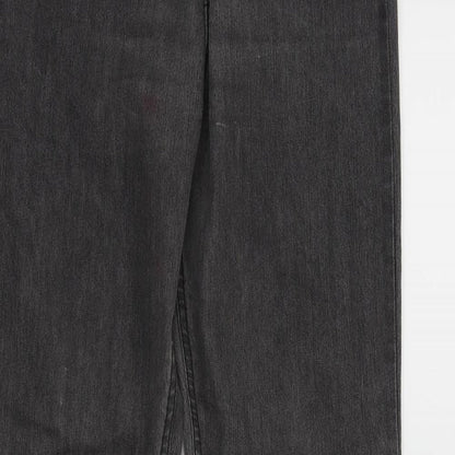 Womens UK Size 10 H&M Regular Fit Skinny Grey Jeans