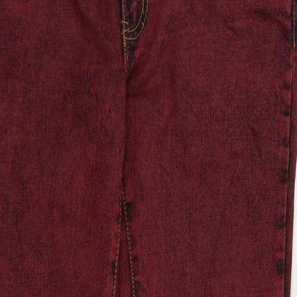 725 Originals Womens Red   Cropped Jeans Size 34 in L25 in