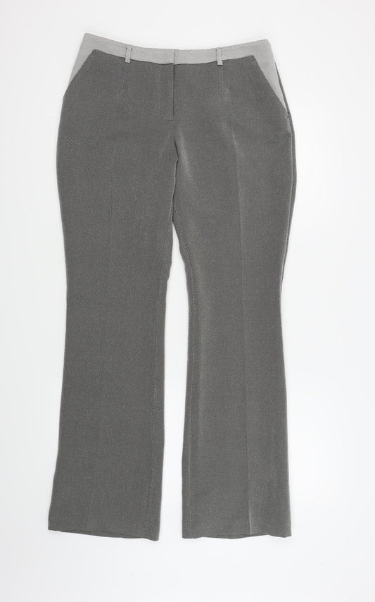 Womens UK Size 12 Atmosphere Regular Fit  Grey Trousers