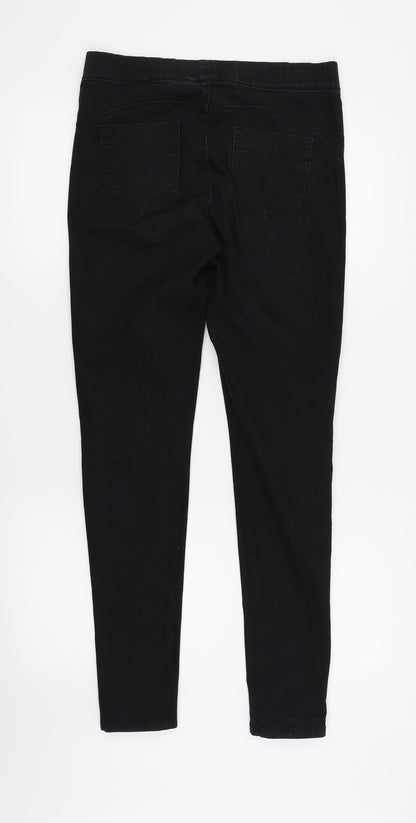Denim & Co. Womens Black   Jegging Jeans Size 10 L30 in