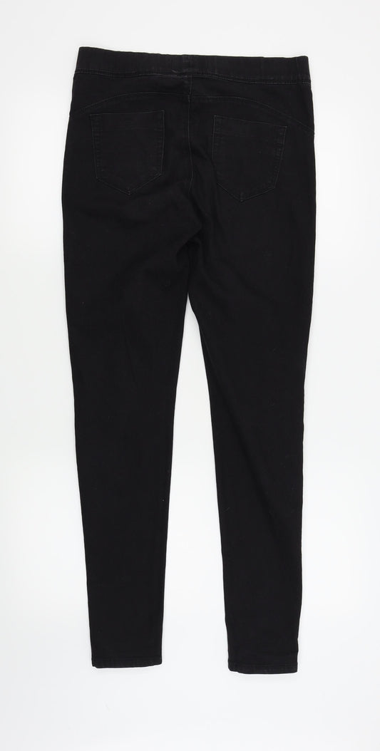 Denim & Co. Womens Black   Jegging Jeans Size 10 L30 in