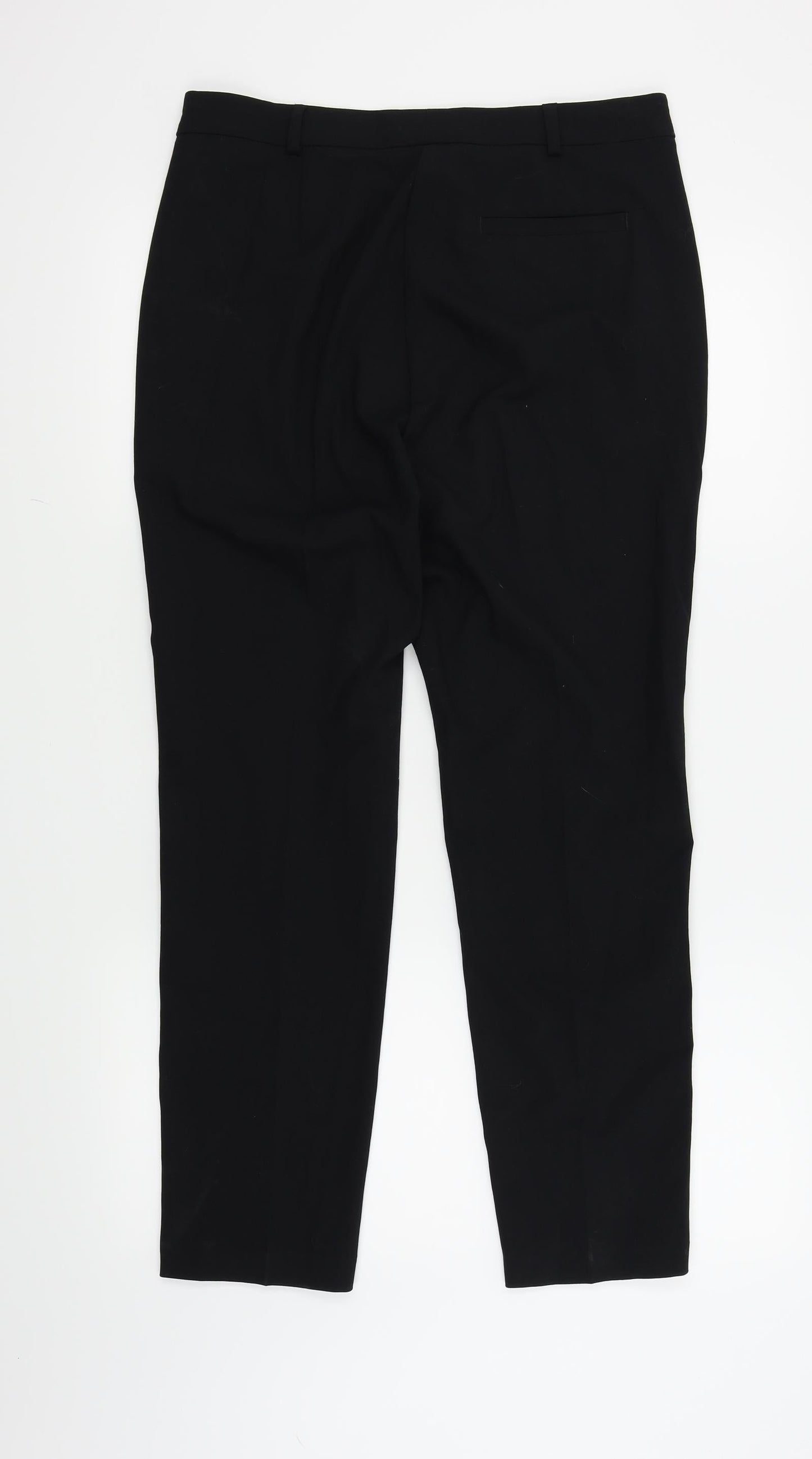 M&S  Womens Black   Trousers  Size 12 L27 in