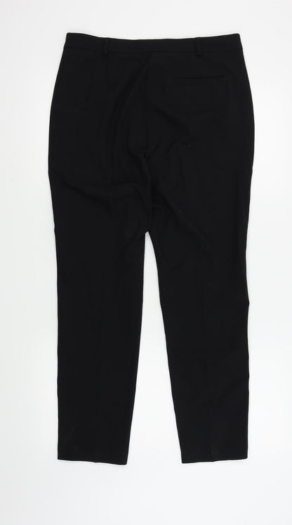 M&S  Womens Black   Trousers  Size 12 L27 in
