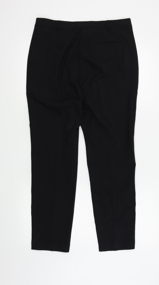 M&S  Womens Black   Trousers  Size 12 L27 in