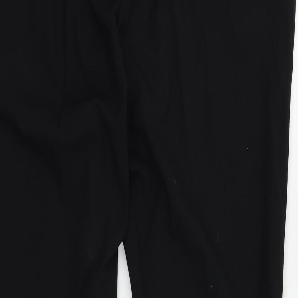M&S  Womens Black   Trousers  Size 12 L27 in