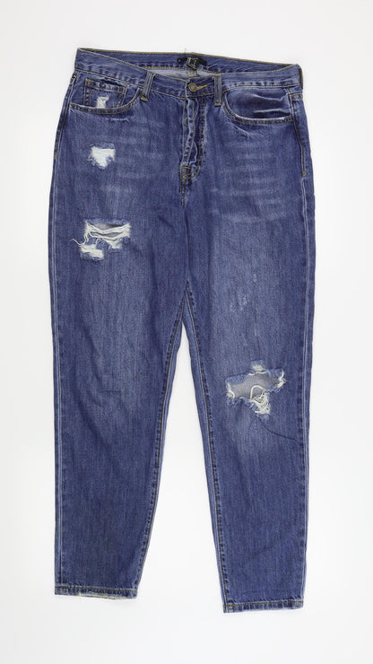 FOREVER 21 Womens Blue   Straight Jeans Size L L27 in