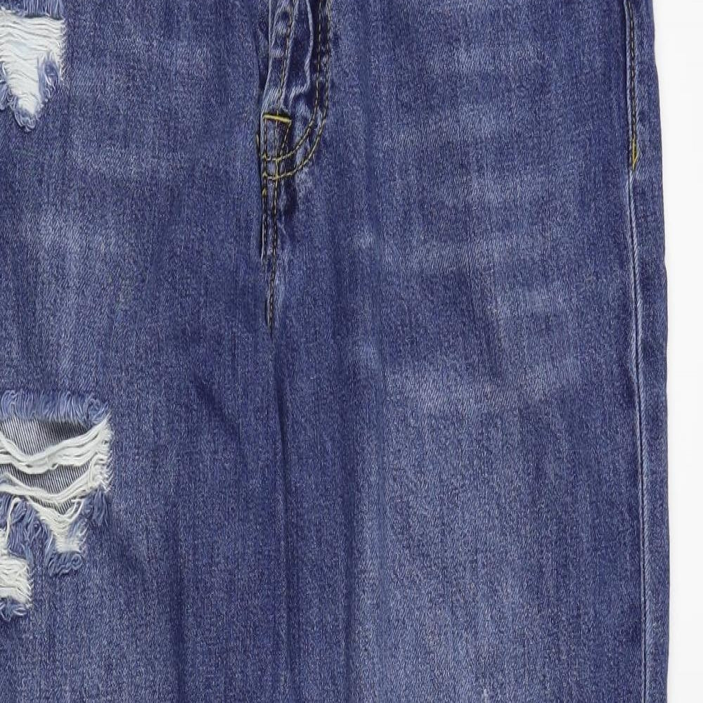 FOREVER 21 Womens Blue   Straight Jeans Size L L27 in