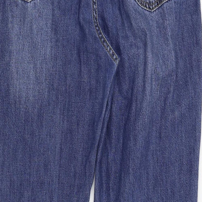 FOREVER 21 Womens Blue   Straight Jeans Size L L27 in