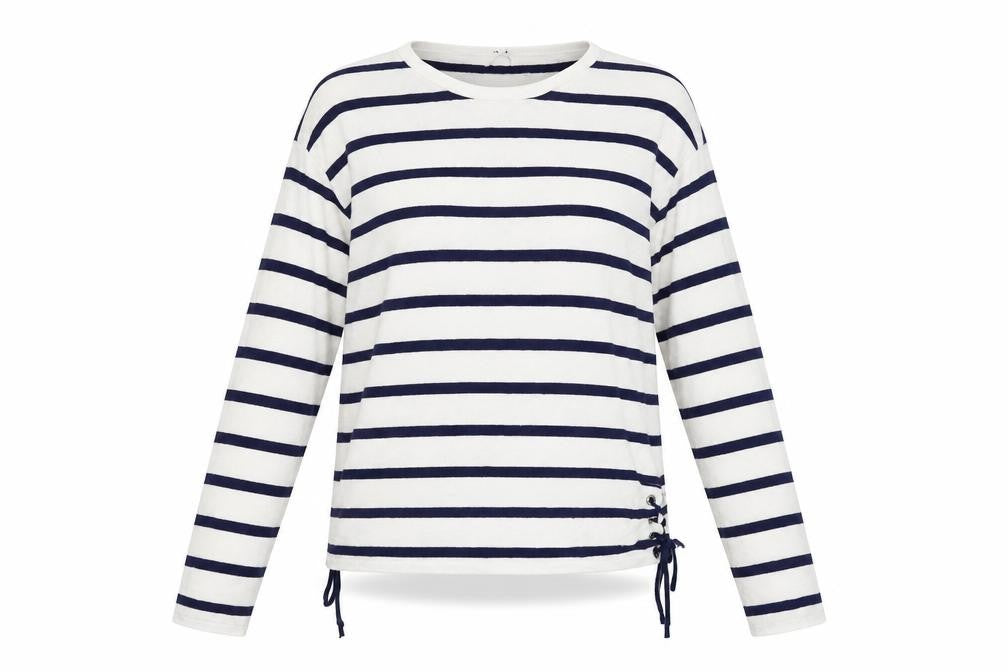 Tu Womens Blue Striped  Pullover Jumper Size 10