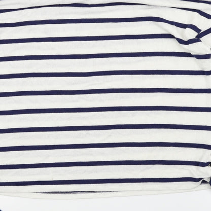TU Womens Blue Striped  Pullover Jumper Size 10